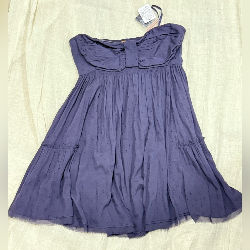 100% cotton We The Free Purple Mini Dress 100%